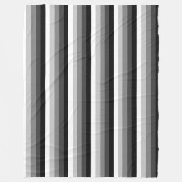 Svart och vit rand fleecefilt