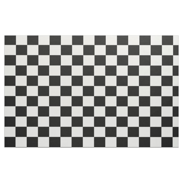 Svart och vit rutig bakgrund tyg (Fat Quarter)