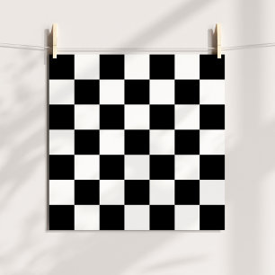 Svart och vit rutig mönster poster
