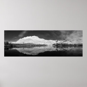 Svart och vit serpentin Cove Poster