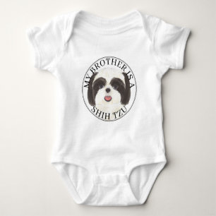 Svart och vit Shih Tzu bror T Shirt