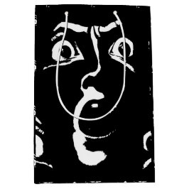 Svart och vit skräck ansikte