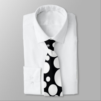 Svart och vit slips