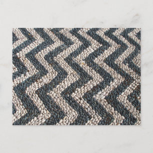 Svart och vit småstensmosaik i GREKLAND Vykort