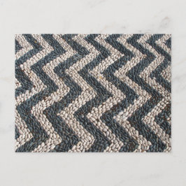 Svart och vit småstensmosaik i GREKLAND Vykort