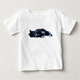 Svart och vit söt Tuxikattunge T Shirt