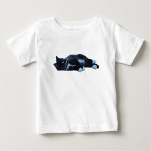 Svart och vit söt Tuxikattunge T Shirt