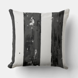 Svart och vit, stressad kudde