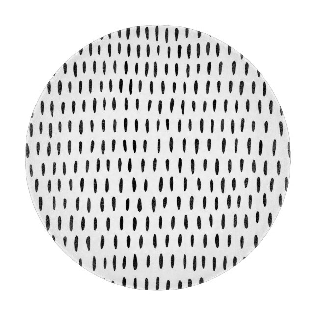 Svart och vit stripe mönster: handdragen (Framsidan)