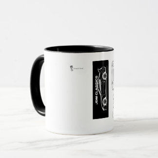 Svart och Vit Supra Mugg | Piston & Thread