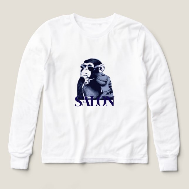 svart och vit T-shirt (Design framsida)