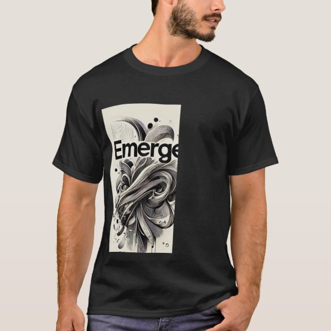Svart och vit t-shirt (Framsida)