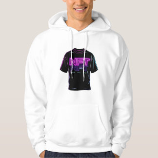 Svart och vit T-Shirt Hoodie