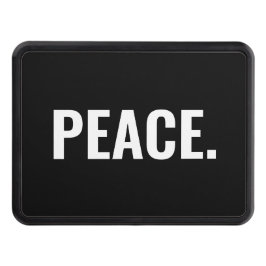 Svart och vit text minimalistisk mot krig dragkroksskydd