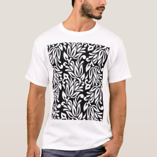 Svart och vit textil. t shirt