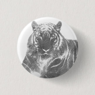 Svart och vit tiger knapp