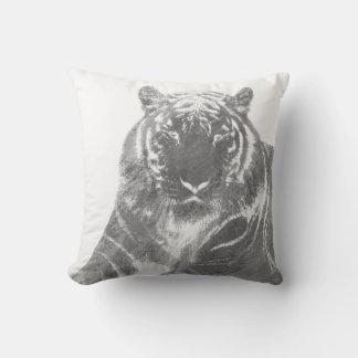 Svart och vit tiger kudde