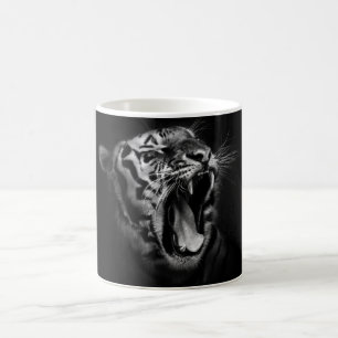Svart och vit tiger Ögon-inspiration Kaffemugg