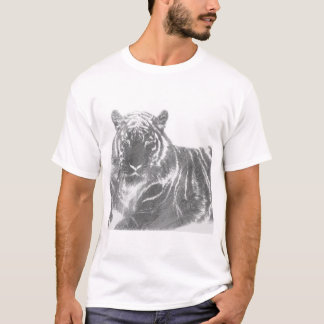Svart och vit tiger t shirt