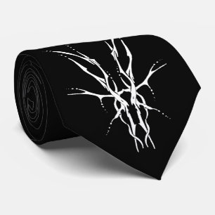 Svart och Vit Tribal Hjälm av Dovhjort Jakt Design Slips
