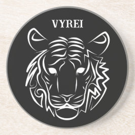 Svart och vit tribal tiger underlägg