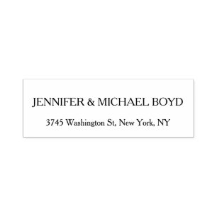 Svart och vit unik Retro Classic-familj Namn Självfärgande Stämpel