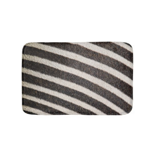 Svart och vit utskrift av Zebra-djur Badrumsmatta