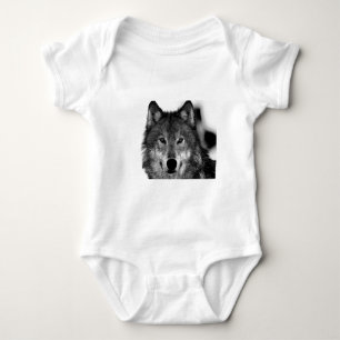Svart och vit Varg T-shirt