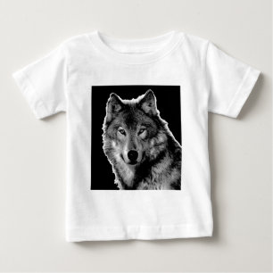 Svart och vit Varg Tee Shirt