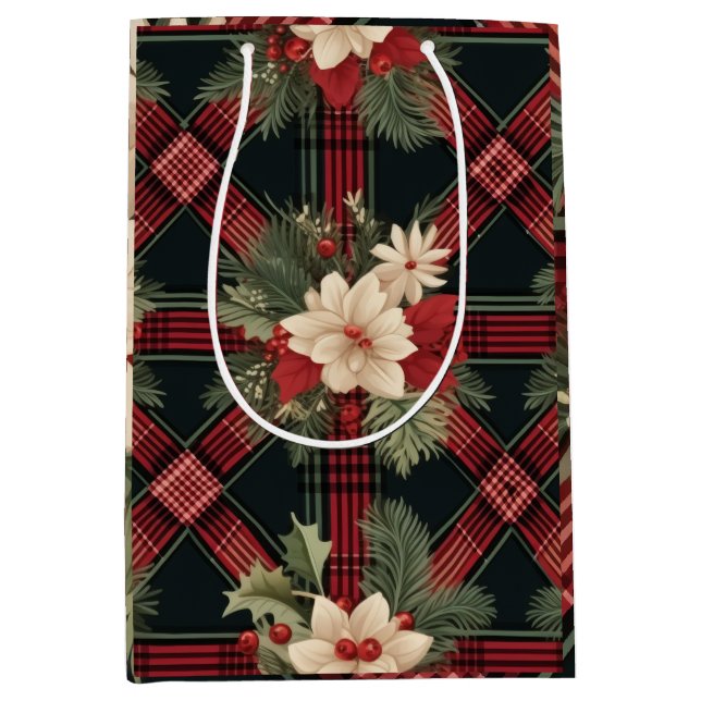 Svart och vit Vin-gift-påse (Framsidan)