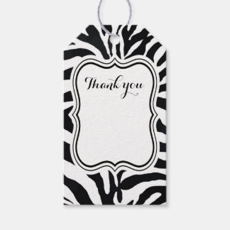 Svart och vit zebra-djur, modern mode presentetikett