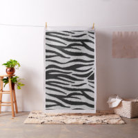 Svart och vit Zebra skin päls