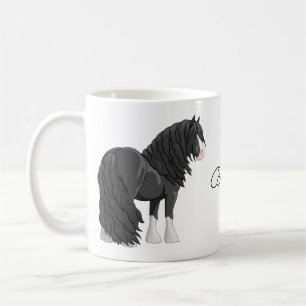 Svart och vit zigenare - skannerskårt kaffemugg