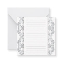 Svart och vita hus gräns med linjer