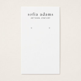 Svart- och vitavläsarkort med enkel Anpassningsbar Visitkort