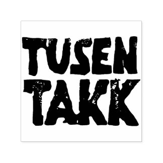 Svart- och vitlinoskuren Tack Självfärgande Stämpel