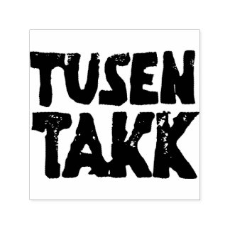 Svart- och vitlinoskuren Tack Självfärgande Stämpel