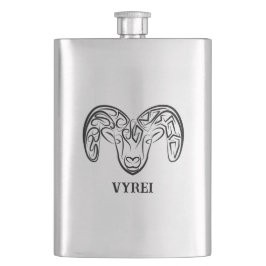 Svart och vitt äggkött/får fickplunta