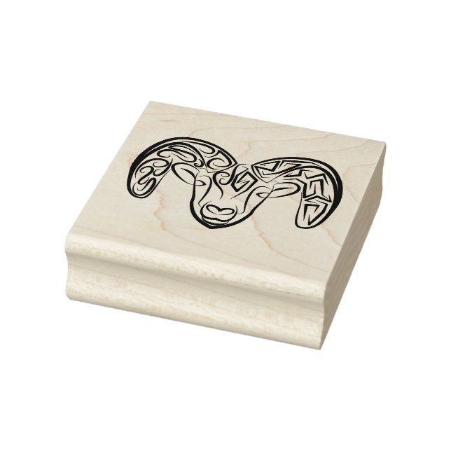 Svart och vitt äggkött/får stämpel (Stämpel)