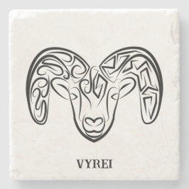 Svart och vitt äggkött/får stenunderlägg