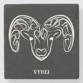 Svart och vitt äggkött/får stenunderlägg