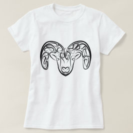 Svart och vitt äggkött/får t shirt