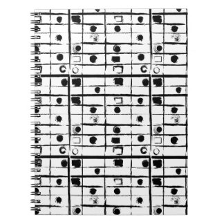 SVART OCH VITT ANTECKNINGSBOK