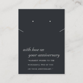 SVART OCH VITT ÅRLIGT NECKLASKORT PLACERINGSKORT