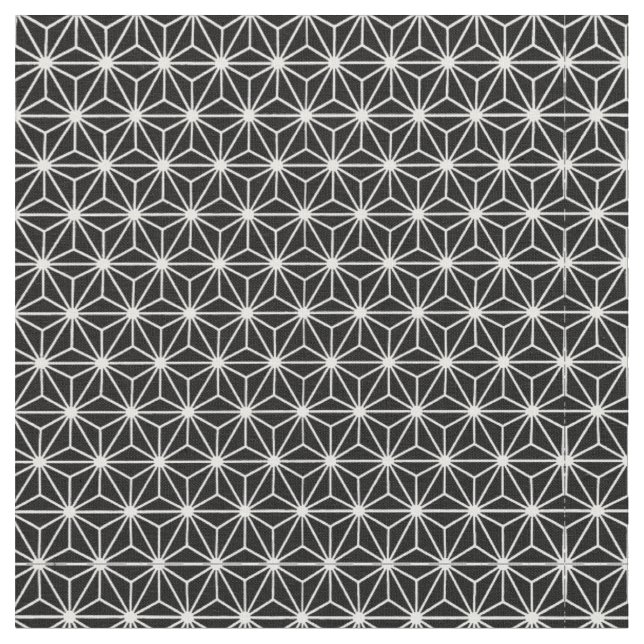 Svart Och Vitt Art Deco Stil Trianglar Mönster Tyg (Närbild)