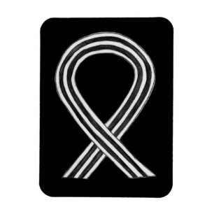 Svart och vitt bandon Racism Awareness Magnets Magnet