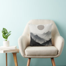 Svart och vitt bergslandskap