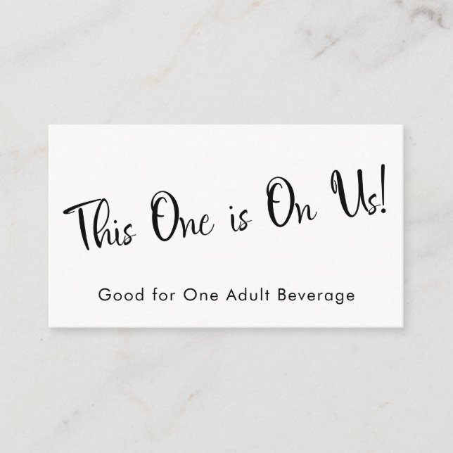 Svart och vitt Biljett för att föra in kort (Framsida)