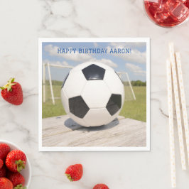 Svart och vitt Boll och målarter Pappersservett