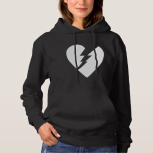 Svart och vitt brutet hjärtvektorkonst t shirt